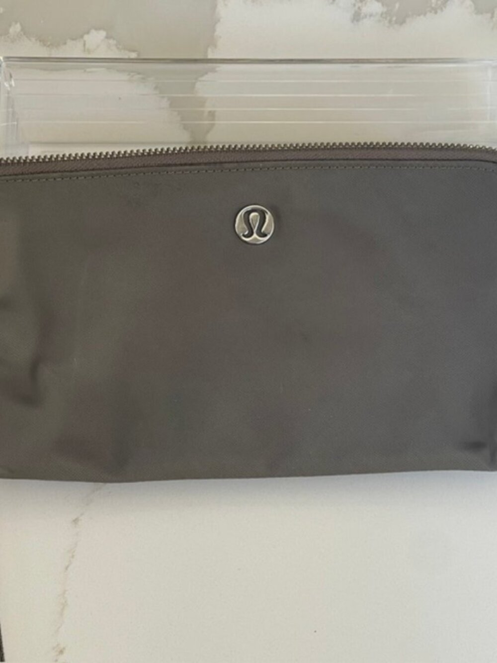 Lululemon Curved Wristlet in the highly sought-after Grey Sage neutral tone. - Picture 2 of 10